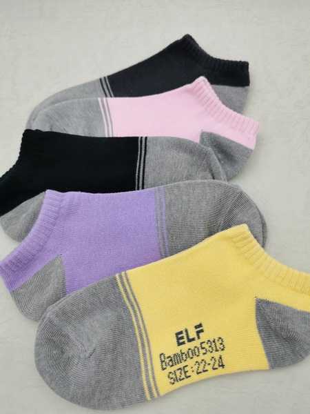5313 竹炭船形襪-造型多色