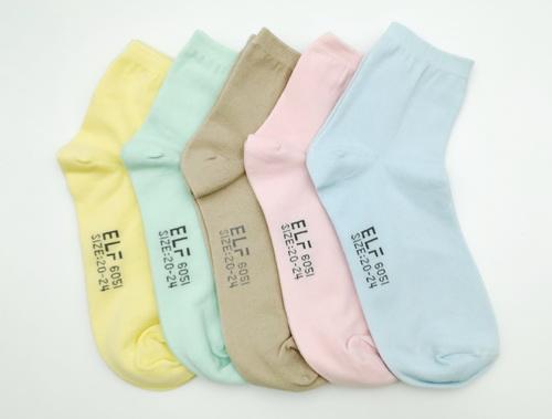 6051 短統素面女襪