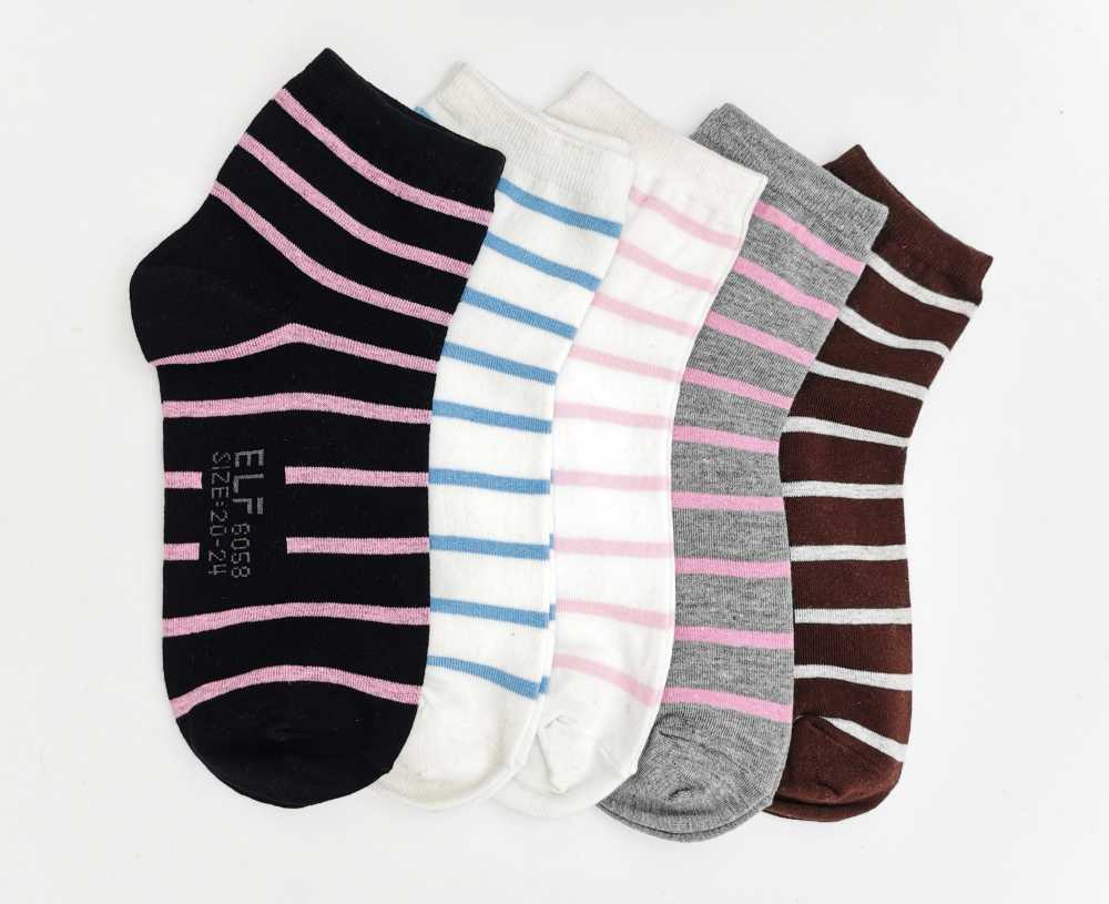 6058 斑馬細針淑女襪