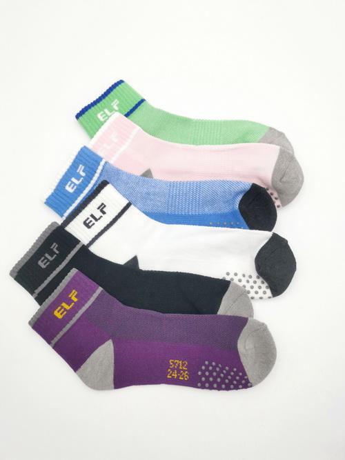 5712 竹炭短統止滑氣墊單車運動襪