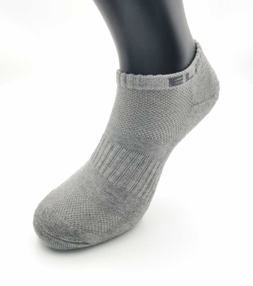 6429 男用素色船形氣墊襪