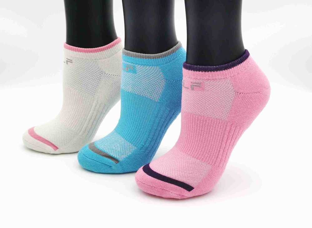 6437 彩色繽紛氣墊襪