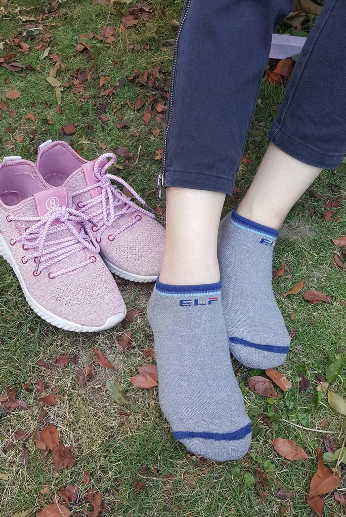 6432 彩虹船型氣墊運動襪