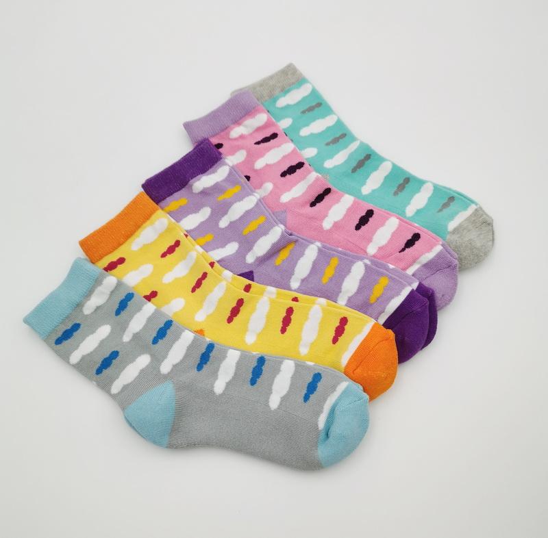 C1031 彩色雲朵造型長襪