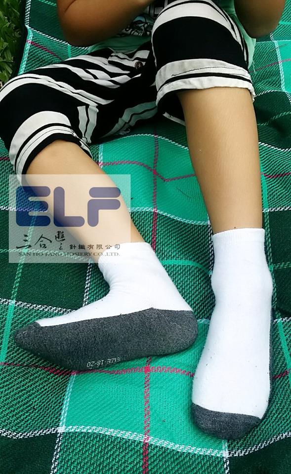 6486L 素面造型止滑童襪 ( L )