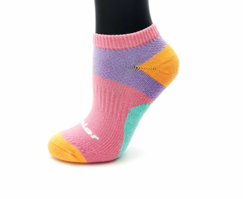 5717M  Acolor 全棉機能足弓壓力慢跑襪 - 女 ( 5 色 )