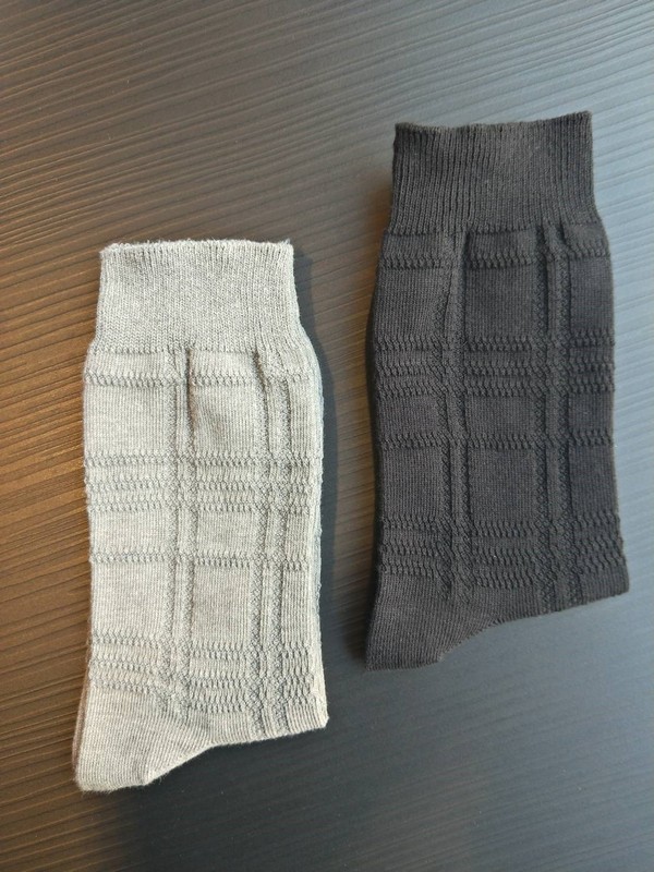 5026 竹炭凹凸紋男休閒襪