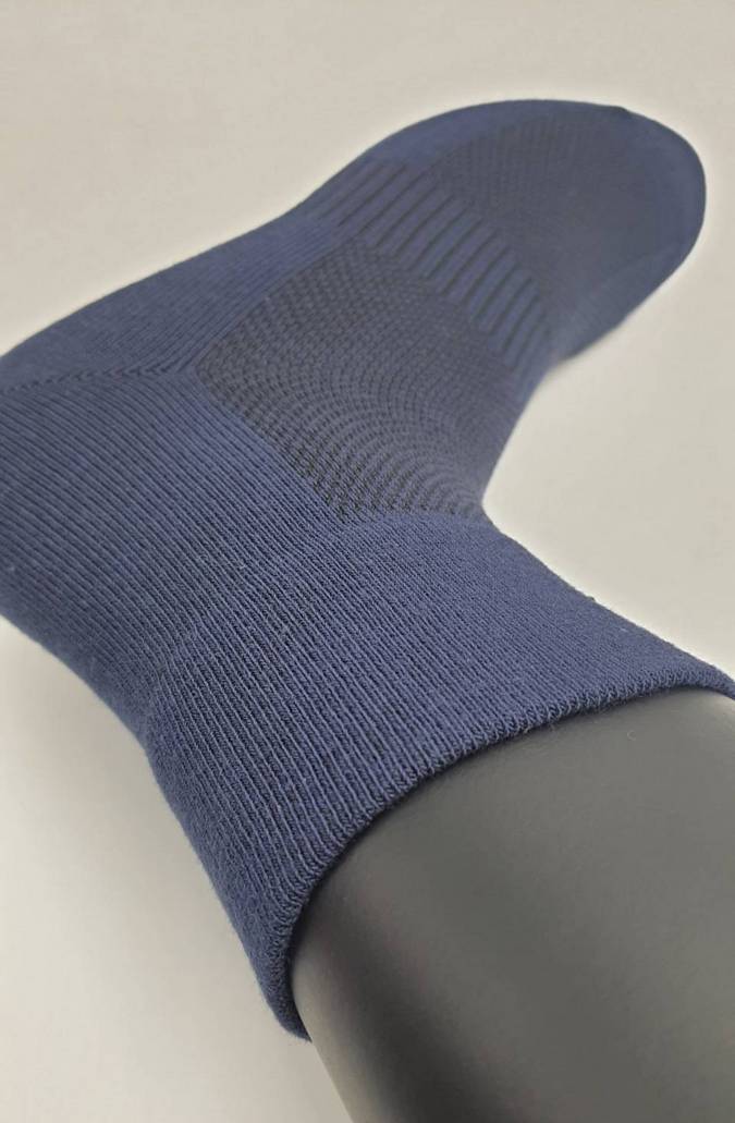 N1344 素面純棉寬口無痕休閒襪 