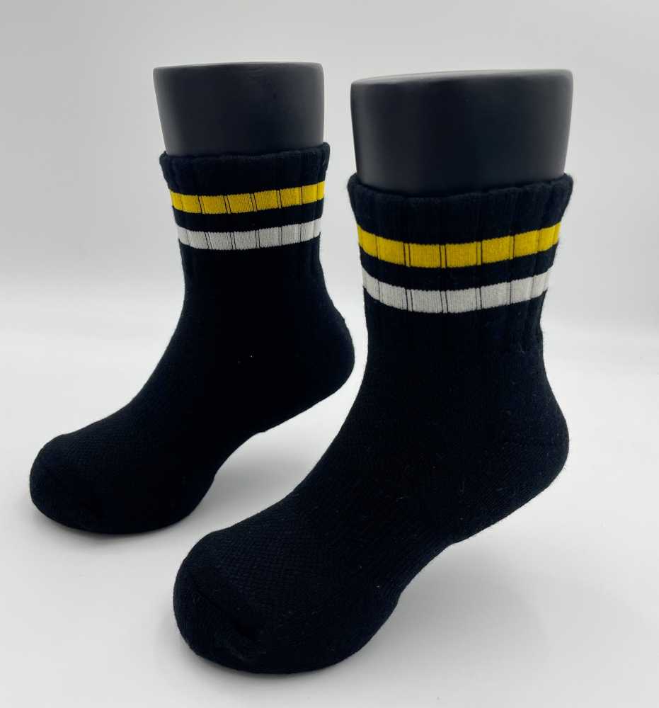 6492M 橫紋厚底氣墊童襪 (M)