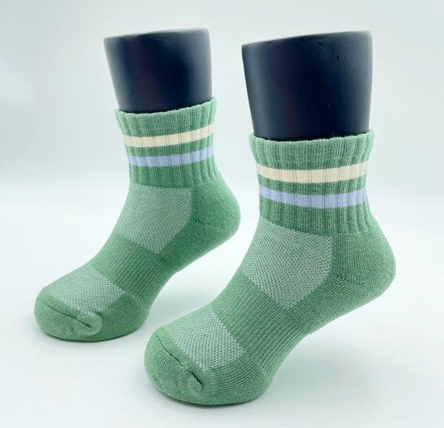 6492L 橫紋厚底氣墊童襪 (L)