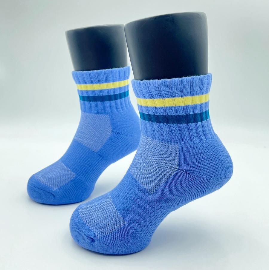 6492L 橫紋厚底氣墊童襪 (L)