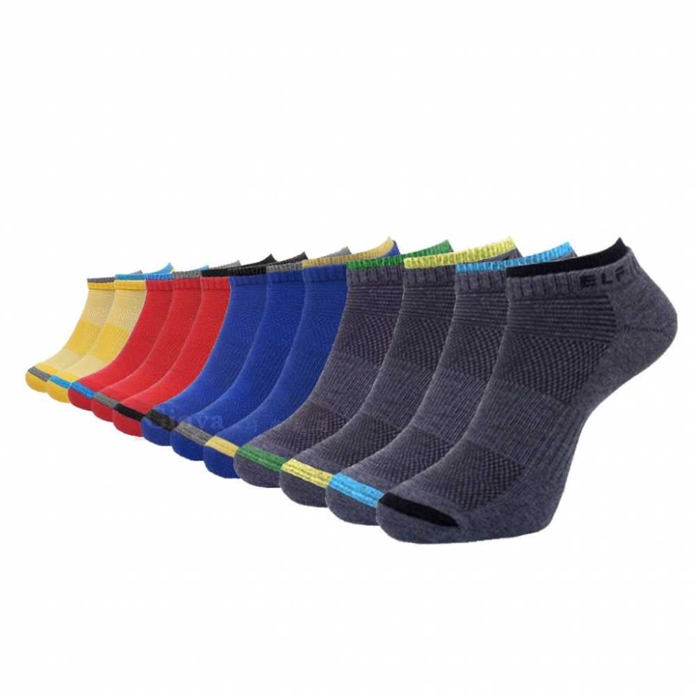 6427-6 節色船形運動襪- 6雙入特惠組(混色出貨)