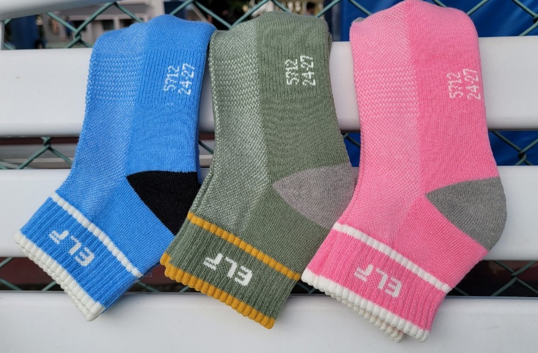 5712-1 竹炭短統氣墊運動襪 <無止滑>