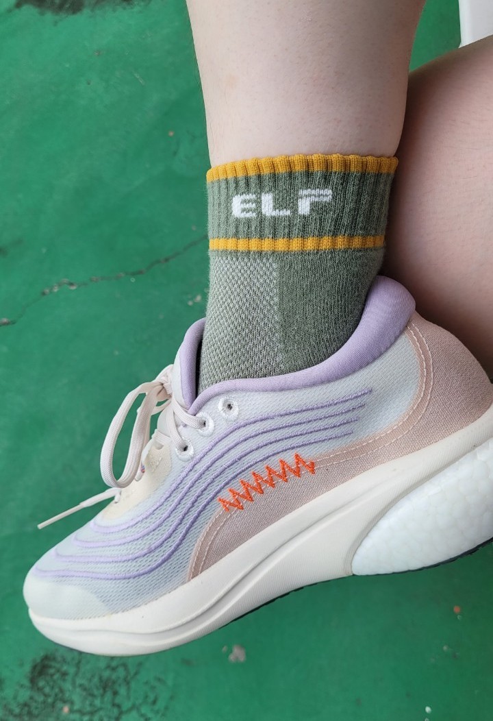 5712-1 竹炭短統氣墊運動襪 <無止滑>