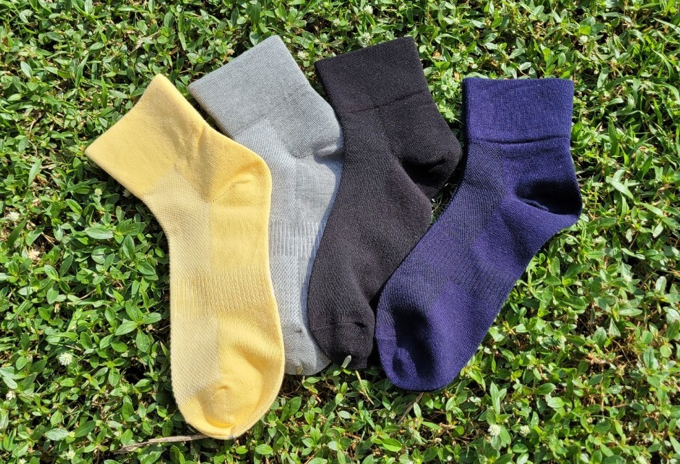 1347 純棉素色寬口無痕休閒襪