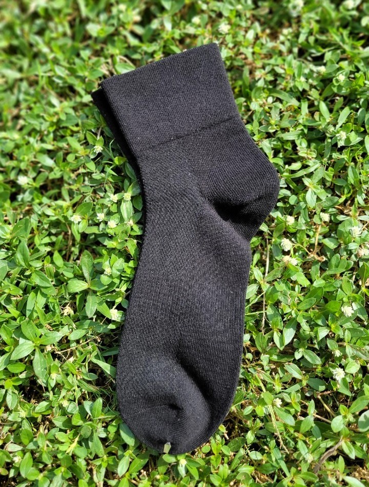 1347 純棉素色寬口無痕休閒襪