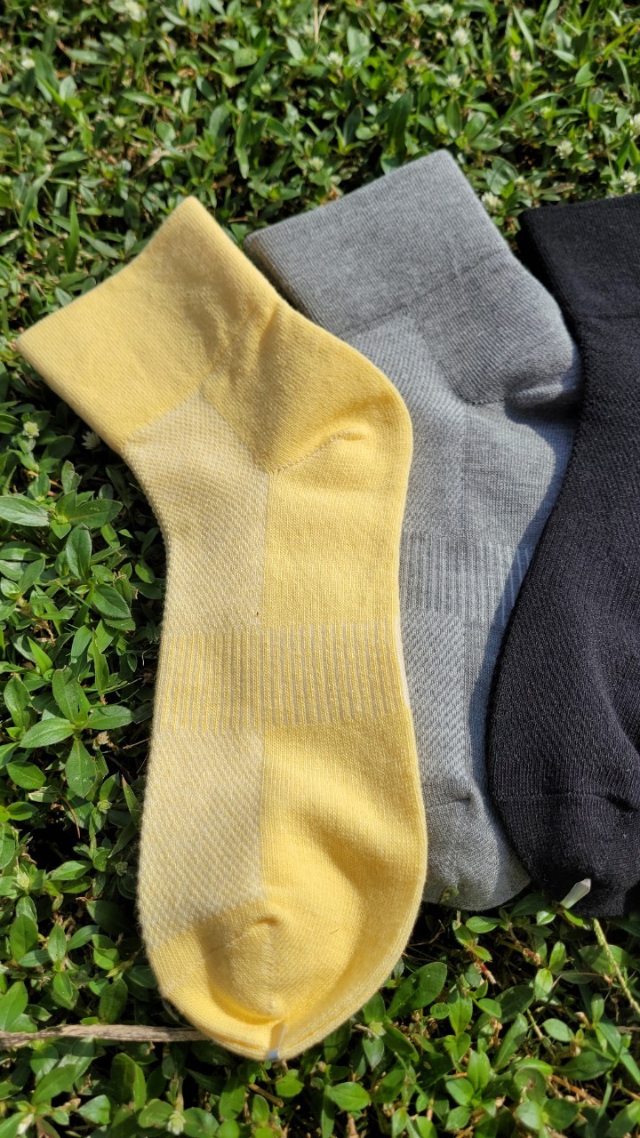 1347 純棉素色寬口無痕休閒襪