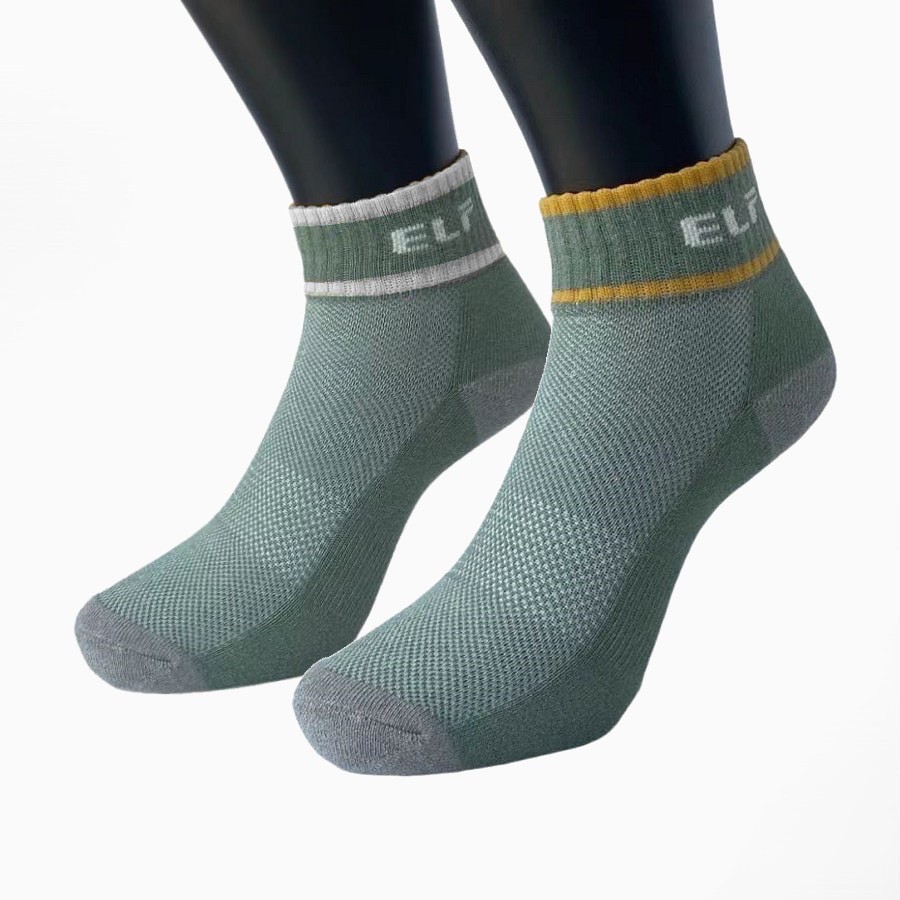 5712-1 竹炭短統氣墊運動襪 <無止滑>