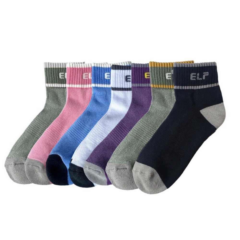 5712-1 竹炭短統氣墊運動襪 <無止滑>